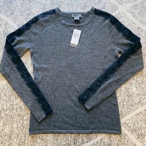 Premise Cashmere Lace Crew Neckline Pullover
